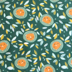 Printed Cotton ZOLEIA Cypress / Green Multicolored